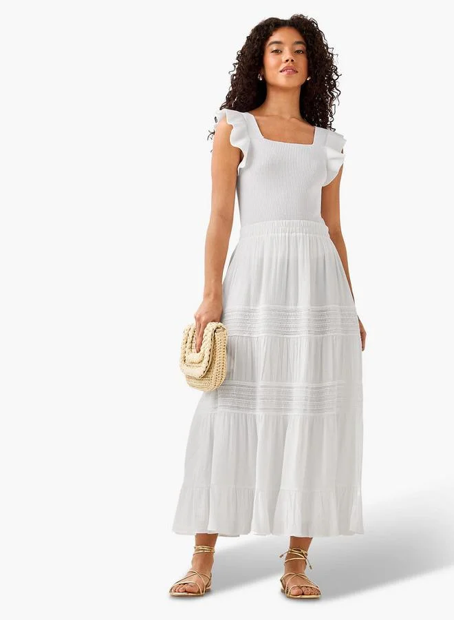 2Xtremz 2Xtremz Maxi Skirt with Tiered Design